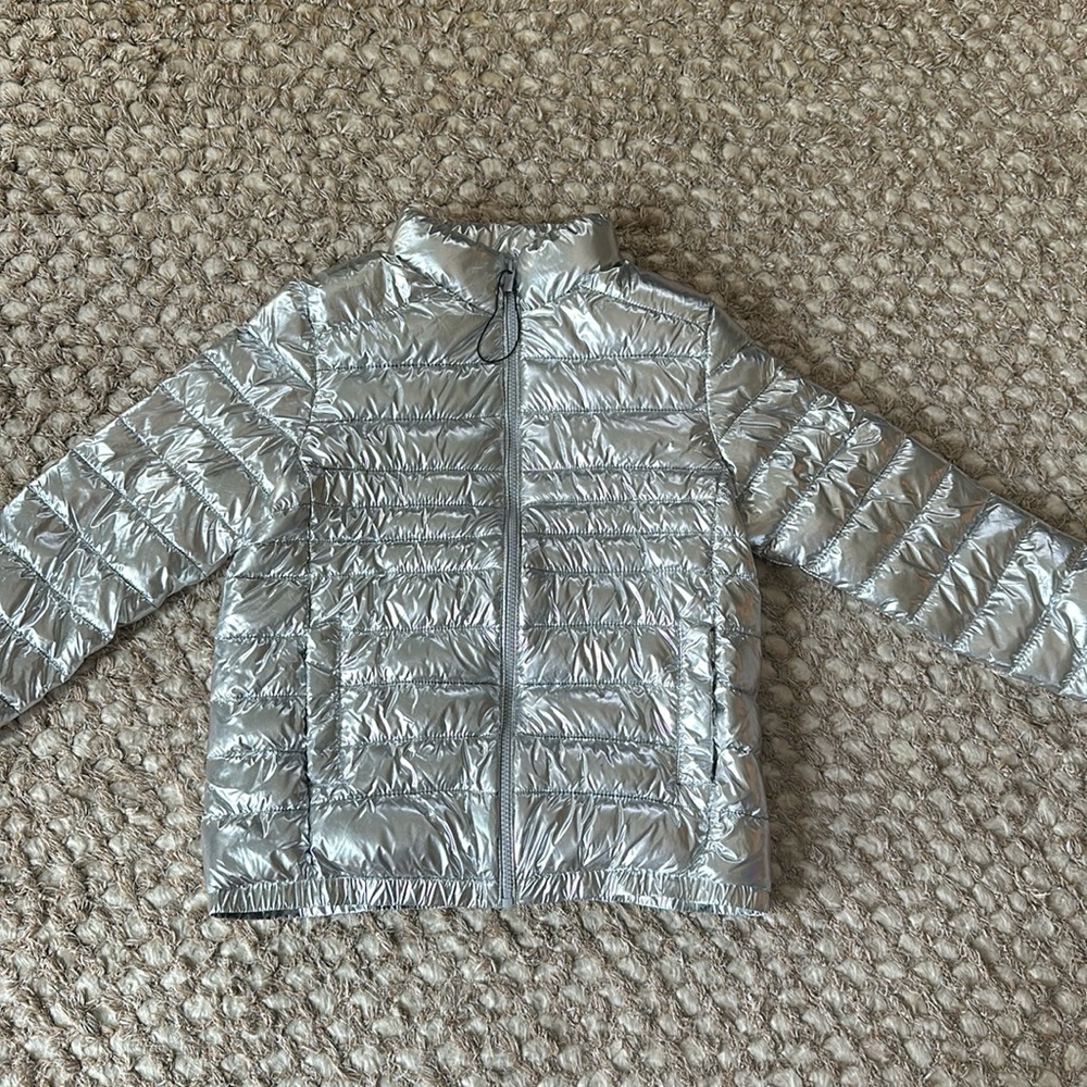 Zara kids metallic puffer